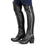 Milwaukee Leather Soft Leather Leggings/Short Chaps For Riding In Style