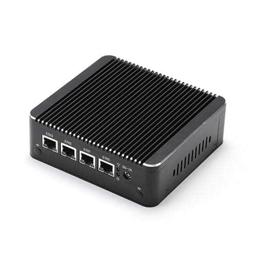 ANDAQI Micro Firewall Appliance, Mini PC,OPNsense, VPN, Router PC, Celeron N2940, RS34, 4 x I210 1GbE LAN, VGA, HDMI, SIM Slot, 8G RAM, 256G SSD