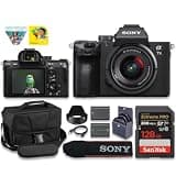 Sony a7 III Full Frame Mirrorless Camera with FE 28-70mm F3.5-5.6 OSS II Lens | 24.2 MP BSI Sensor, 4K HDR Video + Spare Extra Reaplcemt Battery + 128GB Card + Camera Case