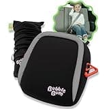 BubbleBum Inflatable Booster Car Seat – Foldable, Lightweight, Backless Travel Booster Seat for Kids, Portable Carseat for Toddler, Fits 3 Across, Compact for Uber - Ages 4-11 Year Old, - Black