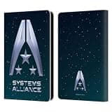 Head Case Designs Officially Licensed EA Bioware Mass Effect Systems Alliance Logo Graphics Leather Wallet Case Compatible with Amazon Kindle 11th Gen (2024)