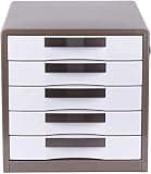 YHdtUO Flat File Cabinet, Five Layer Locked Metal Desktop File Cabinet, Data Storage Cabinet, Manager File Shelf Bookshelf,