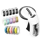 EazeID Embossing Label Maker with 15-Roll Color Waterproof Tapes, Vintage 3D Embossed Label Maker, Retro Manual Embosser for Scrapbook Supplies, Junk Journal Kit, Home Office DIY Crafting