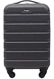 Wrangler 22" Hardside Spinner Carry-On Luggage, Charcoal