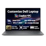 Hotface Customized Laptop, Created Using Dell XPS 13.4" FHD+ Copilot+ PC Laptop, Intel Core Ultra 7 256V, 16GB RAM, 512GB/1TB/2TB SSD, Backlit Keyboard, Fingerprint Reader, Webcam, Win 11, Graphite