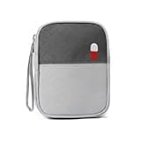 Slim Oxford Cloth Zippered Pouch for Cables & Tools, Portable Travel Organizer Bag, 13 x 3.3 x 1.6 Inches