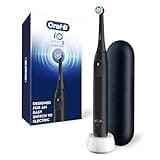 Oral-B iO Series 2 Limited Simple Clean Rechargeable Electric Toothbrush for Adults, Night Black, 3 Modes, Automatic Pressure Sensor for Gum Care, Travel Case