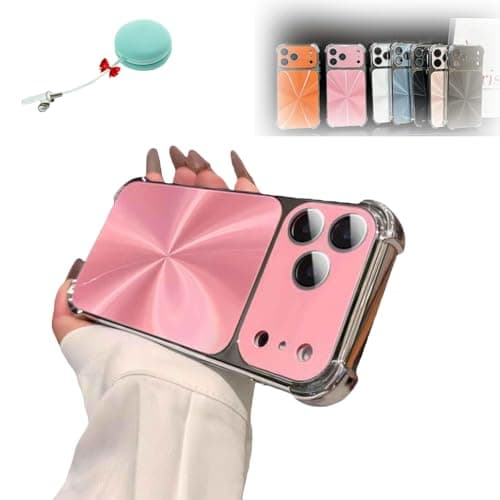 CD-Texture Case Cover for iPhone, New Model Gradient Colors, Quad-Corner Drop-Proof & Full Camera Protection, Scratch-Proof, Fingerprint-Proof, Full-Body Coverage (for iPhone16PRO,Pink)