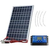 Solar Panel Kit, 10W IP65 Waterproof Solar Panel with Frame, 12V/18V Polycrystalline Silicone, 335 x 200 mm, FCC and CE Certified, Ideal for Sustainable Power