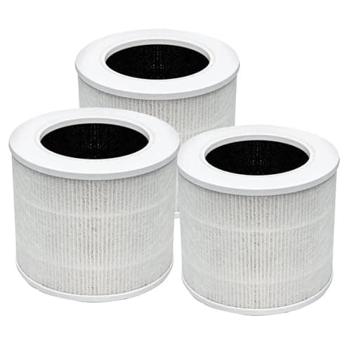 Replacement Filter，Compatible For LEVOIT，Core Mini/Core200S/Core300/Core300P/Vista200/Core600S/Core600SP Air Purifier(Core Mini 3Pcs)