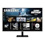 Samsung 32” Smart Monitor M7 (M70F) 4K UHD Display, Samsung Vision AI, Smart TV Apps, Gaming Hub, USB-C, HDMI and USB-A, Black, LS32FM702UNXZA, 2025