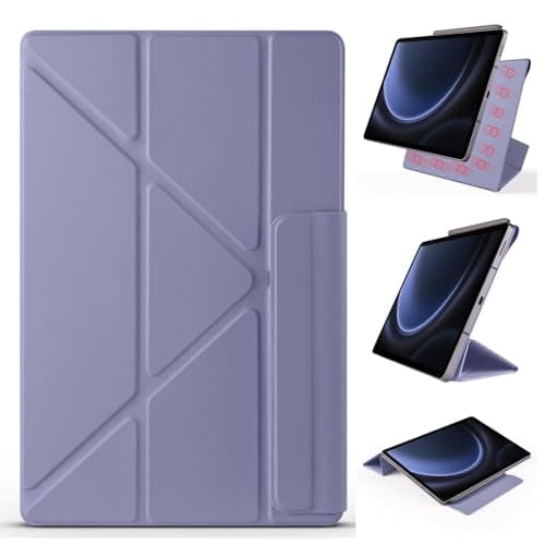 CASETAGfgh for vivo Pad 3 Pro 13"(2024)/iQOO Pad 2 Pro 13",Magnetic Attachment Slim Trifold Cas Auto Wake/Sleep,Multi-Viewing Angles,Slim Light Shell Cover(Purple)