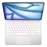typecase Edge Pro Keyboard Case for iPad Air 13-inch M4/M3/M2 2026-2024 & iPad Pro 12.9-inch 6th-3rd Gen, Per-Key RGB Backlit, Magic-Style, Aluminum Body, Larger Multi-Touch Trackpad, Silver