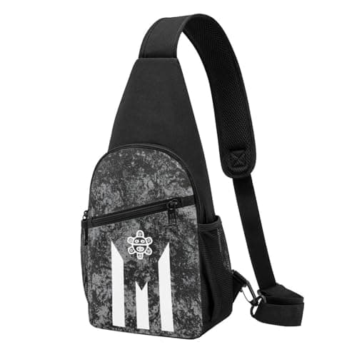SQMGEHVNY Sol Taino Puerto Rico Flag Sling Bag Crossbody Backpack Shoulder Casual Daypack Bags for Men Women