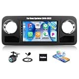 Android 15 [4-Core+64G] for Benz Sprinter 2018-2022 A-pple Car Stereo wiith Wireless CarPlay Android Auto, 10.1” HD Touchscreen Radio EQ, Bluetooth,WiFi GPS 26-UI FM/RDS,SWC,Backup Cam+Canbus USB