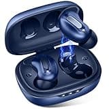 Sleep Earbuds, Mini ANC Wireless Earbuds Bluetooth 5.4 Headphones Deep Bass Stereo, 48H Playtime Ear Buds, 4 ENC Noise Cancelling Mic, IP7 In Ear Earphones for Side Sleepers,Touch Control, Blue