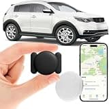 GPS Tracker for Vehicles, Tracker Device for Vehicles No Subscription, No Monthly Fee, Car Tracker Device Hidden Work with Find My (iOS Only), Magnetic Real-Time Vehicle Tracker for Kids Dogs, Black