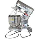 UWYTGF Commercial Food Mixer with Dough Hook, Stainless Steel Stand Mixer, 300W/500W, 3-Speed Electric Dough Mixer for Bread and Cake, Multifunction Blender for Pizza and Bakery,7l