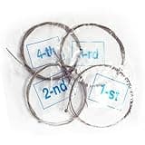Omquot 4pcs Electric Bass String Replacement Set Exquisite Toning Lightweight for Music Lessons