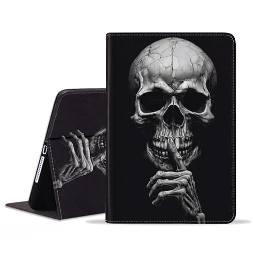 BWOOLL Case for iPad Pro 11 Inch M4 (2024, 5th Generation) - Slim Lightweight PU Leather Stand Cover with Auto Wake/Sleep for iPad Pro 11 2024, Funny Skull