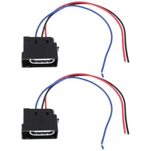 Micro Traders 2PCS 3-Pin Headlight Turn Signal Connector Harness 3F2T-14A464-HA Compatible with Ford F150 XLT 2021–2022