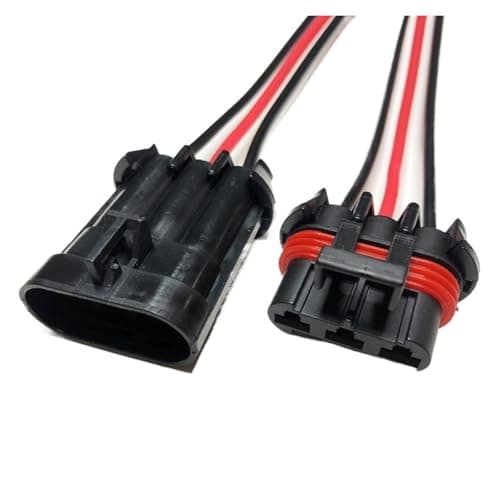 Dj70282a-6.3 Car Fan Harness Plug 2p3p High Current Male and Female Socket Water Tank Radiator Connector Wire Length 15cm(3p Strip line,1sets)