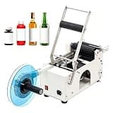 AETEREOS Manual Round Bottle Labeling Machine with Press Handle, 20-50 pcs/min