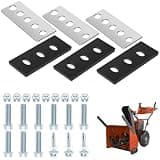Snow Blower Impeller Modification Kit - 1/4" 3-Blade Universal, for Modifies 2-Stage Machine (3)
