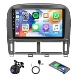 Car Radio for Lexus LS430 2001 2002 2003 2004 2005 2006 with Wireless Carplay Android Auto Bluetooth Touch Screen Stereo with GPS WiFi FM Bluetooth AHD Backup Camera