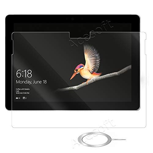 High Responsivity Ultra-Thin 2.5D Rounded Edges 9H Hardness Tempered Glass Screen Protector Compatible with Microsoft Surface Go