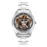 NTVOWPZO Three-Hand Analog Stainless Steel Watches for Men Easy Reader