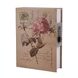 Metal Book Safe with Combination Lock, Diversion Safe for Cash and Jewelry, Hollow Storage Box for Bookshelf or Desk, 7.1 x 4.5 x 2.2 Inches (1 PC)