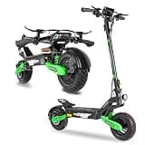 EOEOTWO Adults Electric Scooter, 1200W Motor Fast Electric Scooter, 11" Off-Road Tires, E Scooter 30 MPH & 20/43 Miles, Commuting E-Scooter, Dual Brake, Heavy Duty (48V 13Ah, Green)