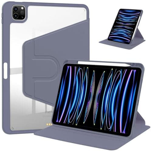 MIGOTODA PU Leather PC Material Hard Case for Huawei MatePad Pro 12.6 (2021) - Model US-J2-P2-N035 (Purple)