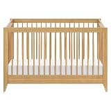 Babyletto Sprout 4-in-1 Convertible Crib with Toddler Bed Conversion Kit in Honey, Greenguard Gold Certified