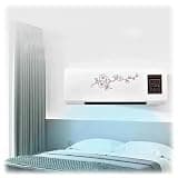 Mini Wall Mounted AC Unit, 2 in 1 Smart Cooler and Heater with Remote Control, Quiet Portable Air Conditioner for Bedroom Garage Nursery, Energy Saving Design