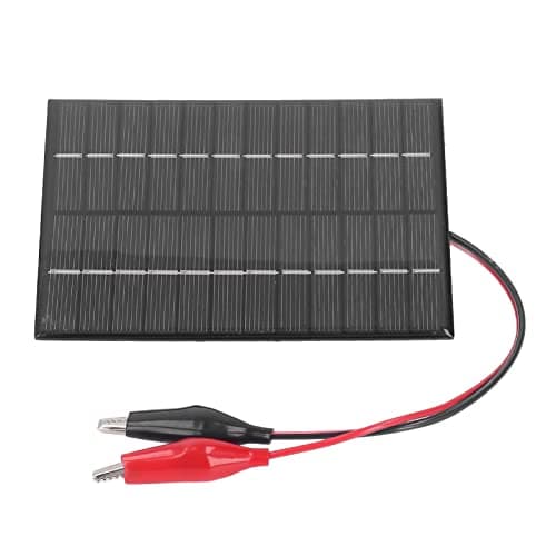 Thonlai 2W 12V Solar Panel High Efficiency Polysilicon Solar Charger with Windproof Snowproof Design for Lights Toys DIY