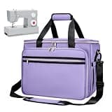 BJSWNLY Sewing Machine Carrying Case with Multiple Storage Pockets/Purple