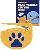 PETHROOM Easy Tangle Cutter for Dogs & Cats | Professional Dematting Tool with Steel Blade | Cat Matted Fur Remover | Safe & Gentle Pet Grooming Comb for Long & Medium Coats
