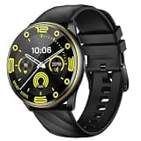 KT77 Smart Watch with Bluetooth Calling, Heart Rate Monitor, Pedometer, Sleep and Stress Tracking, Deep Waterproof (Black)