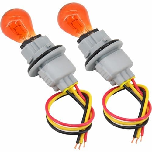 ALTBET Front Turn Signal Light Connector Plug Harness Bulb Socket with Bulbs Replace 90075-60060 Compatible with 2005-2015 Toyota Tacoma Tundra Corolla Venza Sequoia