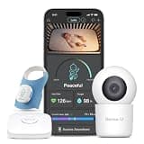 Sense-U Smart Baby Sock Shoe 2 Bundle – Heart Rate & Sleep Pattern Tracking with 2.5K HD Video Camera, AI Cry Detection & Audio