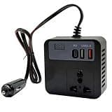 100W Car Power Inverter 12V-24V to 220V Voltages Converter with Type-C and USB a Port Car Plug Adapter Outlet Power Inverter Voltages Converter with Type-c and USB a Port Plug Adapter Outlet