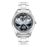 NTVOWPZO Three-Hand Analog Stainless Steel Watches for Men Easy Reader