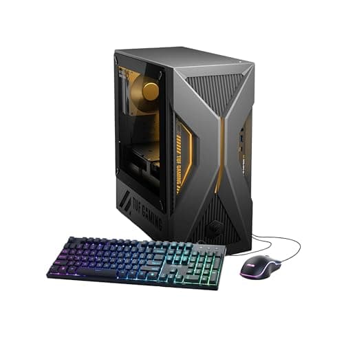 ASUS TUF 15L Gaming Desktop, Intel Core i7-13620H Processor, NVIDIA GeForce RTX 5060 Graphics, 16GB RAM, 1TB SSD, Keyboard & Mouse, Wi-Fi 6, Windows 11 Home, Gray(Renewed)