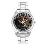 NTVOWPZO Three-Hand Analog Stainless Steel Watches for Men Easy Reader