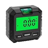 Hosrivae Digital Protractor Inclinometer with Magnetic Base, Aluminum Alloy Angle Measuring Tool ±0.2° Accuracy 0.05° Resolution, 0°–360° Range, Backlit Display, Hold