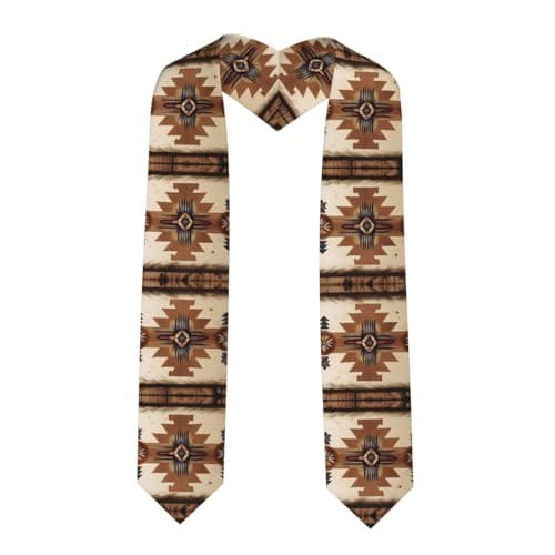 YzgWjBhd Native American Patterns Print Graduation Stole, Cute Lightweight Honor Stole, Unisex Adult 72" Long