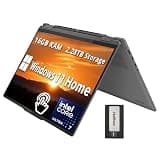 Lenovo Yoga 7i 16" WUXGA IPS Touch 2-in-1 Laptop, Intel Ultra 7 155U, 16GB LPDDR5X, 2.28TB Storage (2TB SSD+288GB Docking Station Set), Fingerprint, Backlit Keyboard, WiFi 6E, FHD Camera, Win 11, Grey