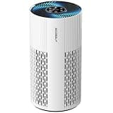 Air Purifiers for Home Large Room Up to 1500 Ft² with True HEPA Filter, 20dB Sleep Mode, 360° Air Intake & Outlet, Air Cleaner for Bedroom Pets Dander, Smoke, Dust, Odors, HAP604, Bright White